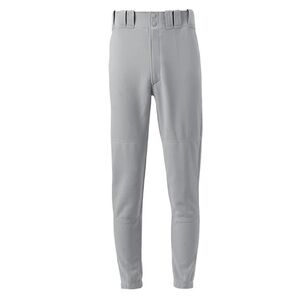 Mizuno Light Grey Adult Elastic Bottom Baseball Pants NWT Size Large